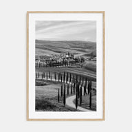 Tuscany Photo B&W Poster