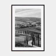 Tuscany Photo B&W Poster