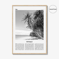 Tuvalu Print Black and White, Tuvalu Wall Art, Tuvalu Poster, Tuvalu Photo, Tuvalu Wall Décor, Tuvalu Map, Oceania