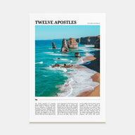 Twelve Apostles Travel Color Poster