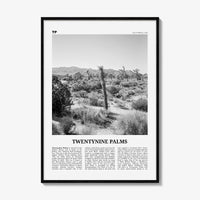 Twentynine Palms Print Black and White, Twentynine Palms Wall Art, Twentynine Palms Poster, Twentynine Palms Photo, California, USA