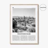 Twentynine Palms Print Black and White, Twentynine Palms Wall Art, Twentynine Palms Poster, Twentynine Palms Photo, California, USA