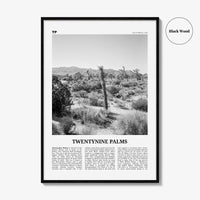 Twentynine Palms Print Black and White, Twentynine Palms Wall Art, Twentynine Palms Poster, Twentynine Palms Photo, California, USA