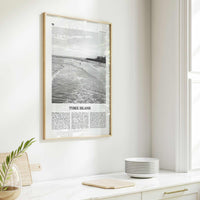 Tybee Island Print Black and White, Tybee Island Wall Art, Tybee Island Poster, Tybee Island Photo, Tybee Island Wall Décor, Georgia, USA