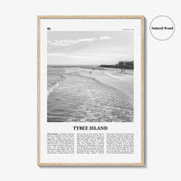 Tybee Island Print Black and White, Tybee Island Wall Art, Tybee Island Poster, Tybee Island Photo, Tybee Island Wall Décor, Georgia, USA