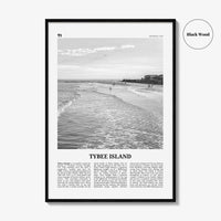 Tybee Island Print Black and White, Tybee Island Wall Art, Tybee Island Poster, Tybee Island Photo, Tybee Island Wall Décor, Georgia, USA