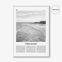 Tybee Island Print Black and White, Tybee Island Wall Art, Tybee Island Poster, Tybee Island Photo, Tybee Island Wall Décor, Georgia, USA