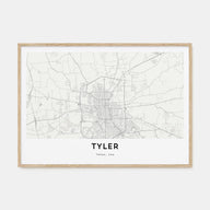 Tyler Map Landscape Poster