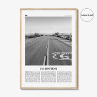 US Route 66 Print Black and White, Us Route 66 Wall Art, Us Route 66 Poster, Us Route 66 Photo, Us Route 66 Wall Décor, Us Route 66 Map