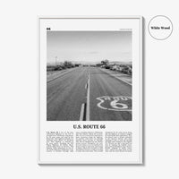 US Route 66 Print Black and White, Us Route 66 Wall Art, Us Route 66 Poster, Us Route 66 Photo, Us Route 66 Wall Décor, Us Route 66 Map