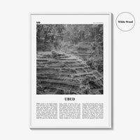 Ubud Print Black and White, Ubud Wall Art, Ubud Poster, Ubud Photo, Ubud Wall Décor, Ubud Map, Bali, Indonesia