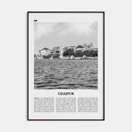 Udaipur Travel B&W Poster