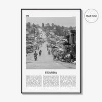 Uganda Print Black and White, Uganda Wall Art, Uganda Poster, Uganda Photo, Uganda Wall Decor, Country Art Print, Kampala, Africa