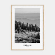 Ukraine Portrait B&W No 3 Poster