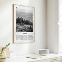 Ukraine Print Black and White No 2, Ukraine Wall Art, Ukraine Poster, Ukraine Photo, Ukraine Wall Decor, Україн, Ukrayina