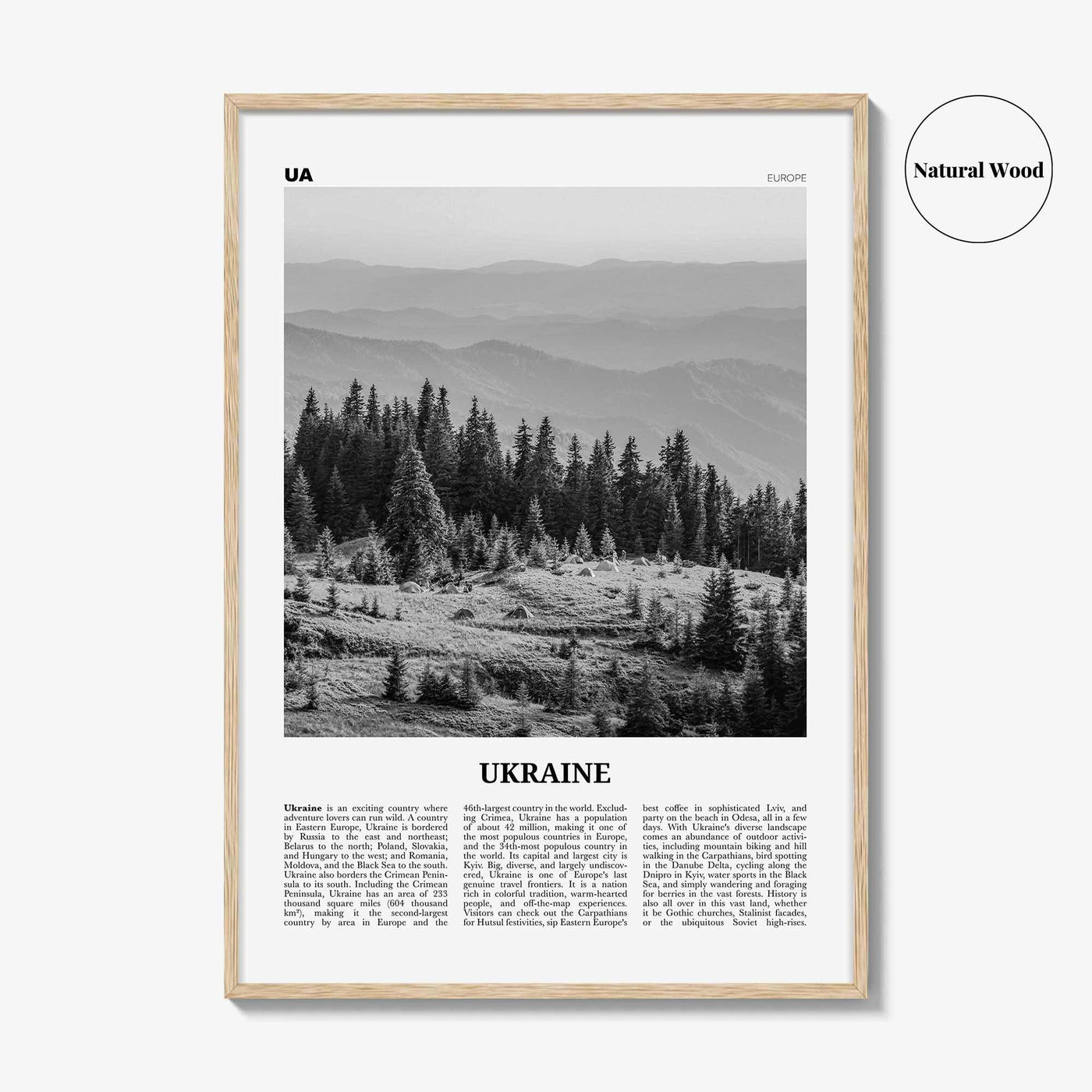 Ukraine Print Black and White No 2, Ukraine Wall Art, Ukraine Poster, Ukraine Photo, Ukraine Wall Decor, Україн, Ukrayina