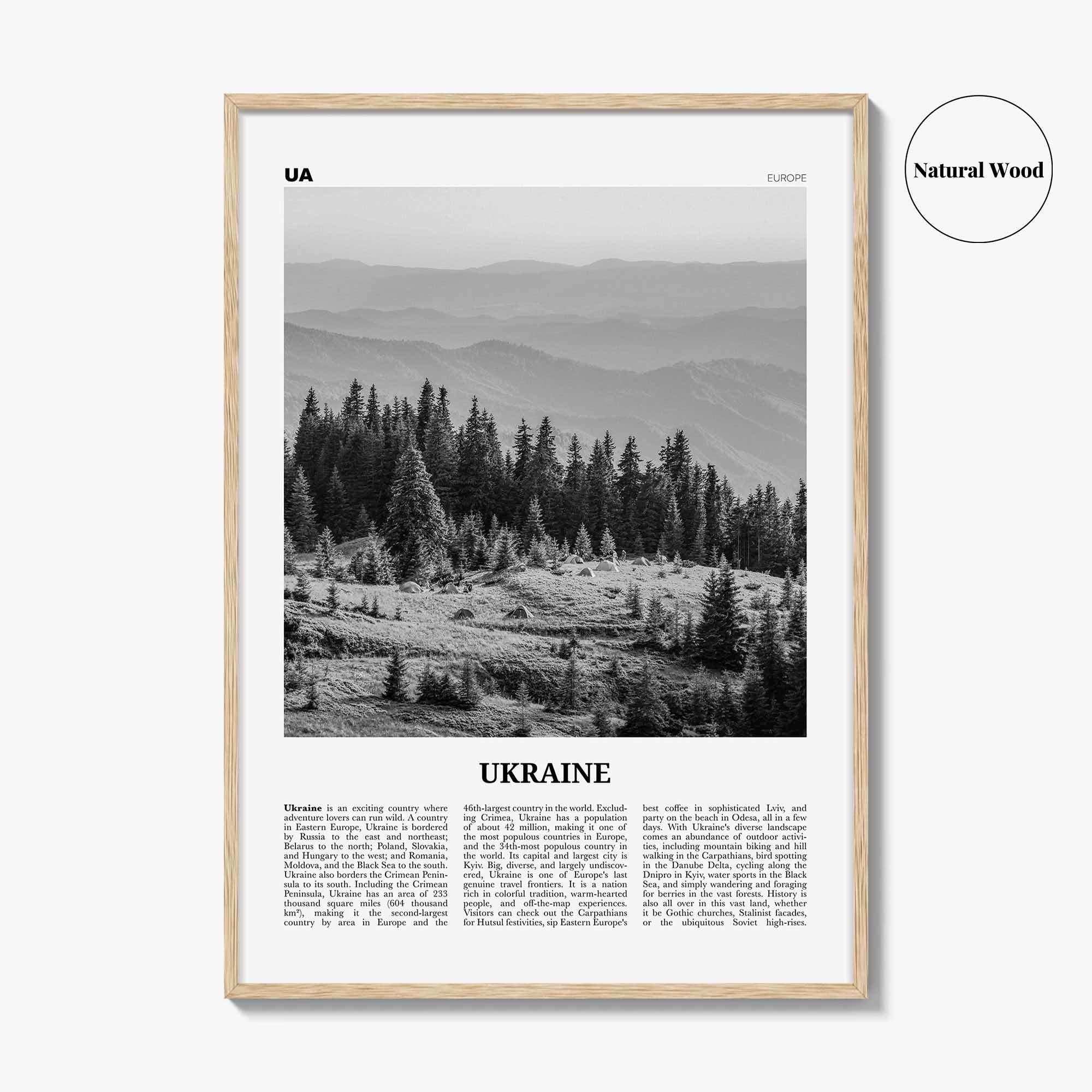 Ukraine Print Black and White No 2, Ukraine Wall Art, Ukraine Poster, Ukraine Photo, Ukraine Wall Decor, Україн, Ukrayina