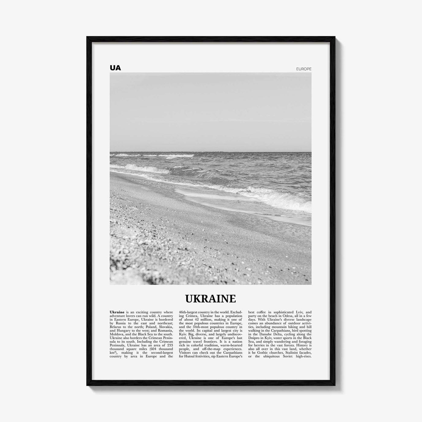 Ukraine Print Black and White No 3, Ukraine Wall Art, Ukraine Poster, Ukraine Photo, Ukraine Wall Decor, Country Print, Україн, Ukrayina