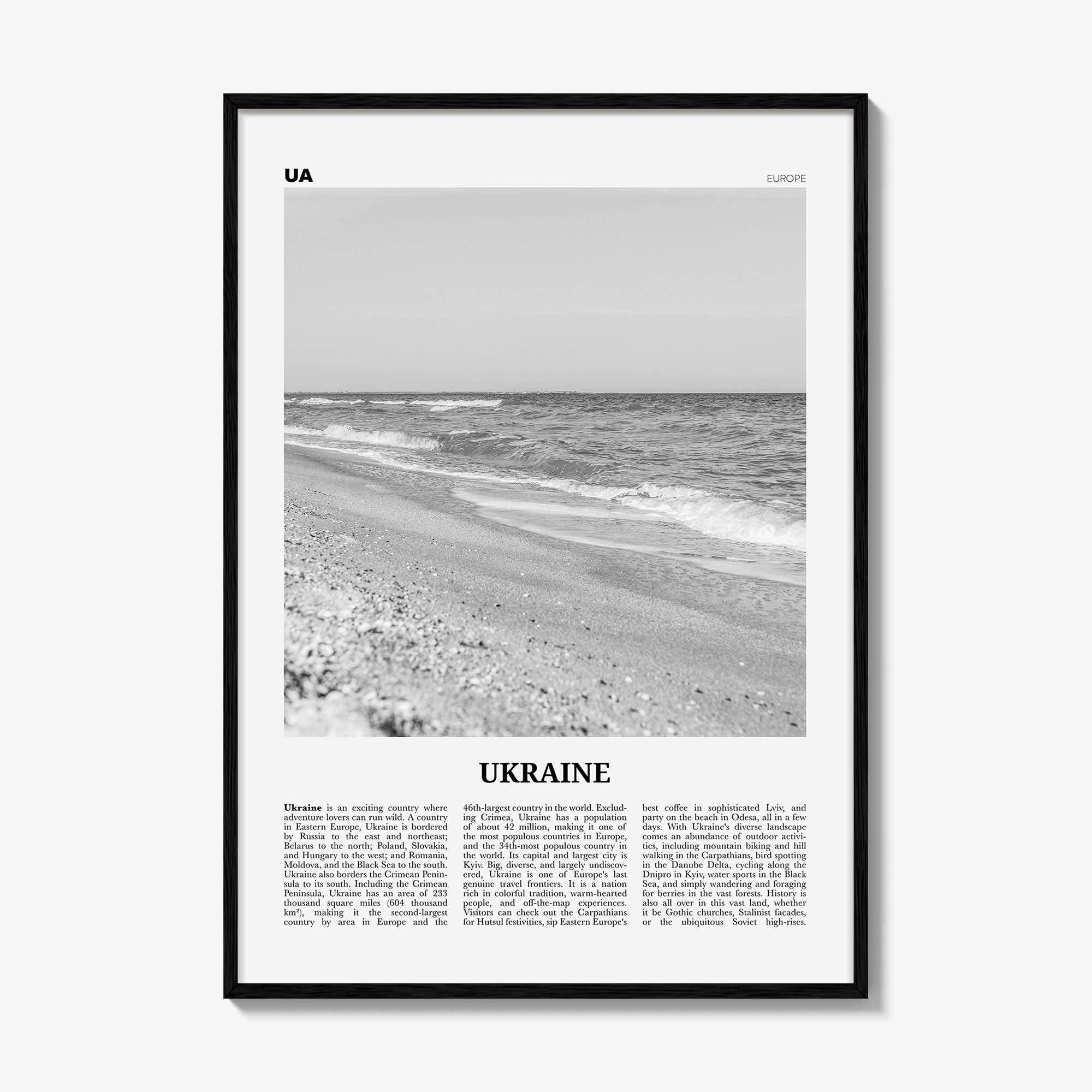 Ukraine Print Black and White No 3, Ukraine Wall Art, Ukraine Poster, Ukraine Photo, Ukraine Wall Decor, Country Print, Україн, Ukrayina
