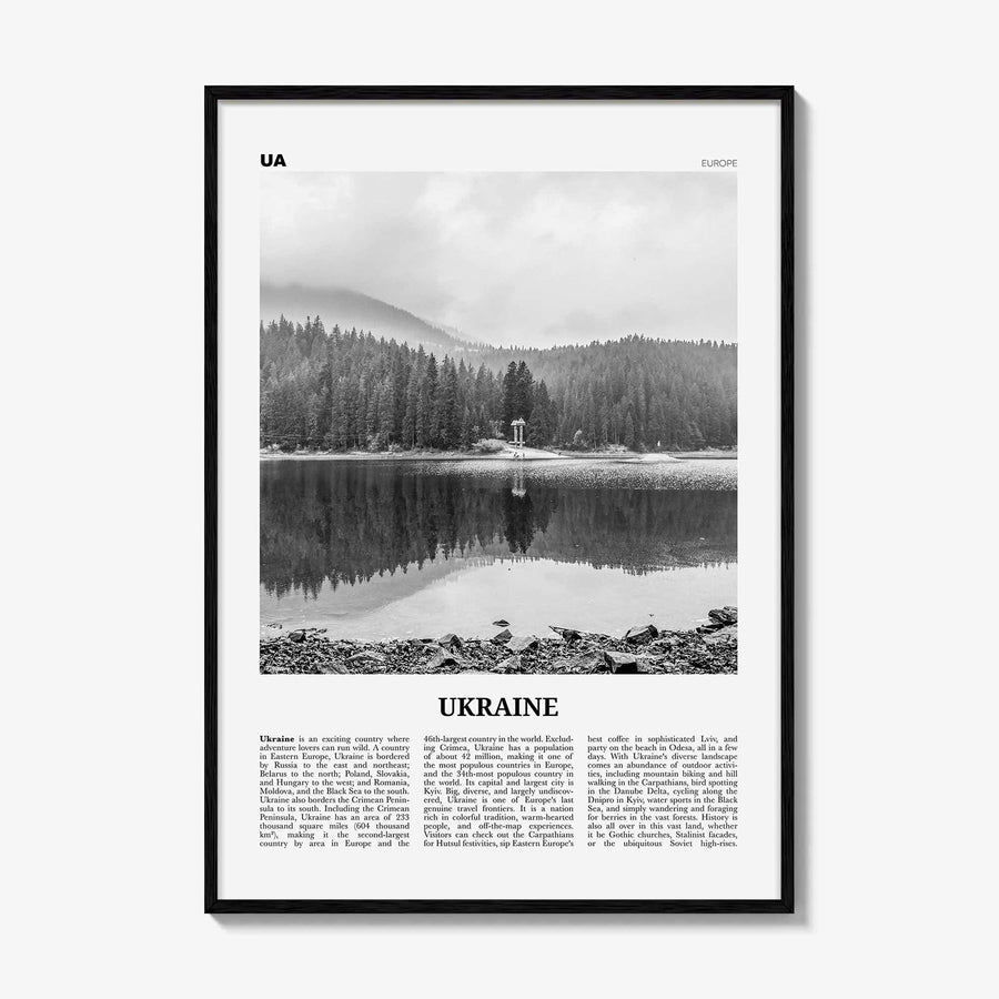 Ukraine Print Black and White No 4, Ukraine Wall Art, Ukraine Poster, Ukraine Photo, Ukraine Wall Decor, Country Print, Україн, Ukrayina