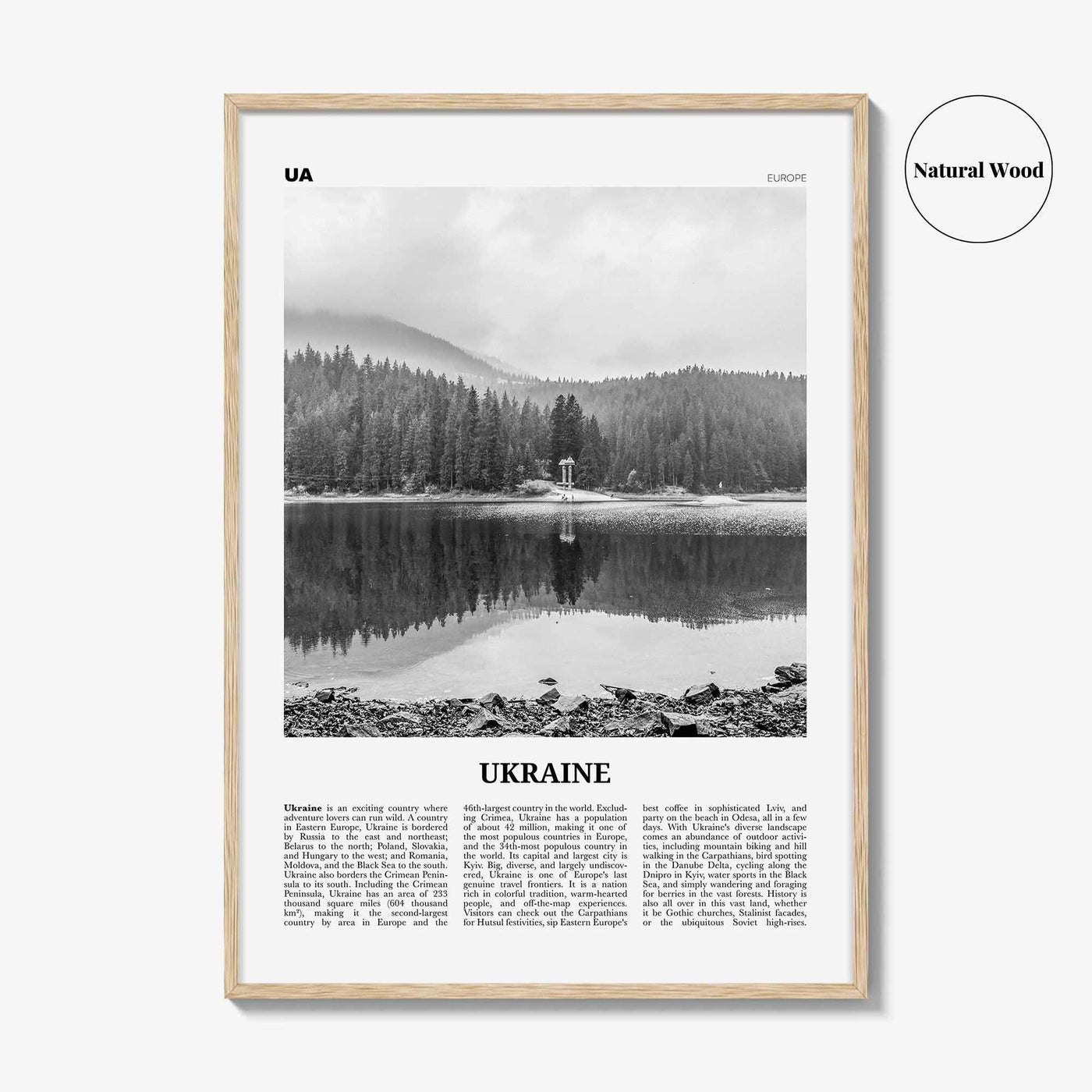 Ukraine Print Black and White No 4, Ukraine Wall Art, Ukraine Poster, Ukraine Photo, Ukraine Wall Decor, Country Print, Україн, Ukrayina