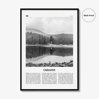 Ukraine Print Black and White No 4, Ukraine Wall Art, Ukraine Poster, Ukraine Photo, Ukraine Wall Decor, Country Print, Україн, Ukrayina