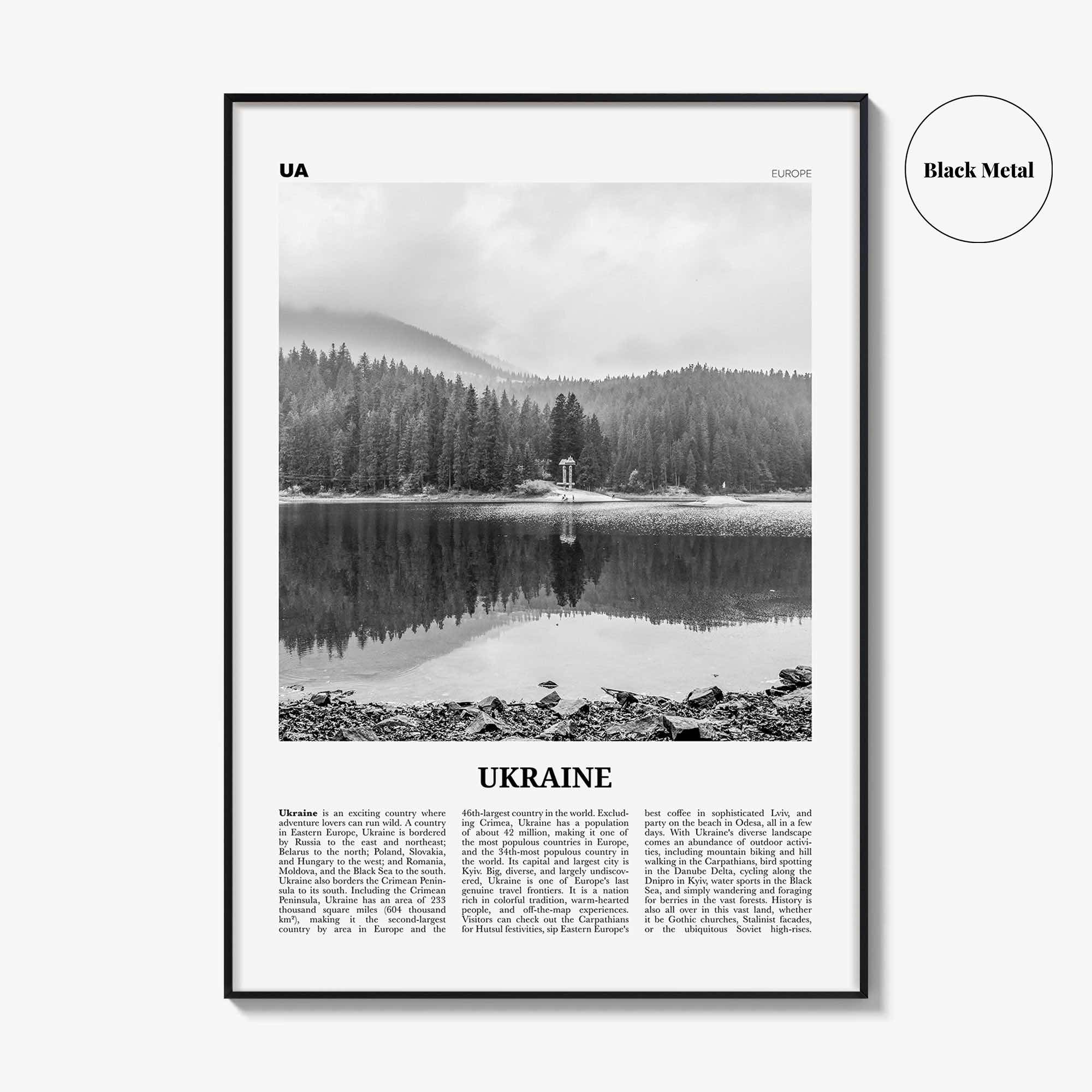 Ukraine Print Black and White No 4, Ukraine Wall Art, Ukraine Poster, Ukraine Photo, Ukraine Wall Decor, Country Print, Україн, Ukrayina