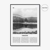 Ukraine Print Black and White No 4, Ukraine Wall Art, Ukraine Poster, Ukraine Photo, Ukraine Wall Decor, Country Print, Україн, Ukrayina