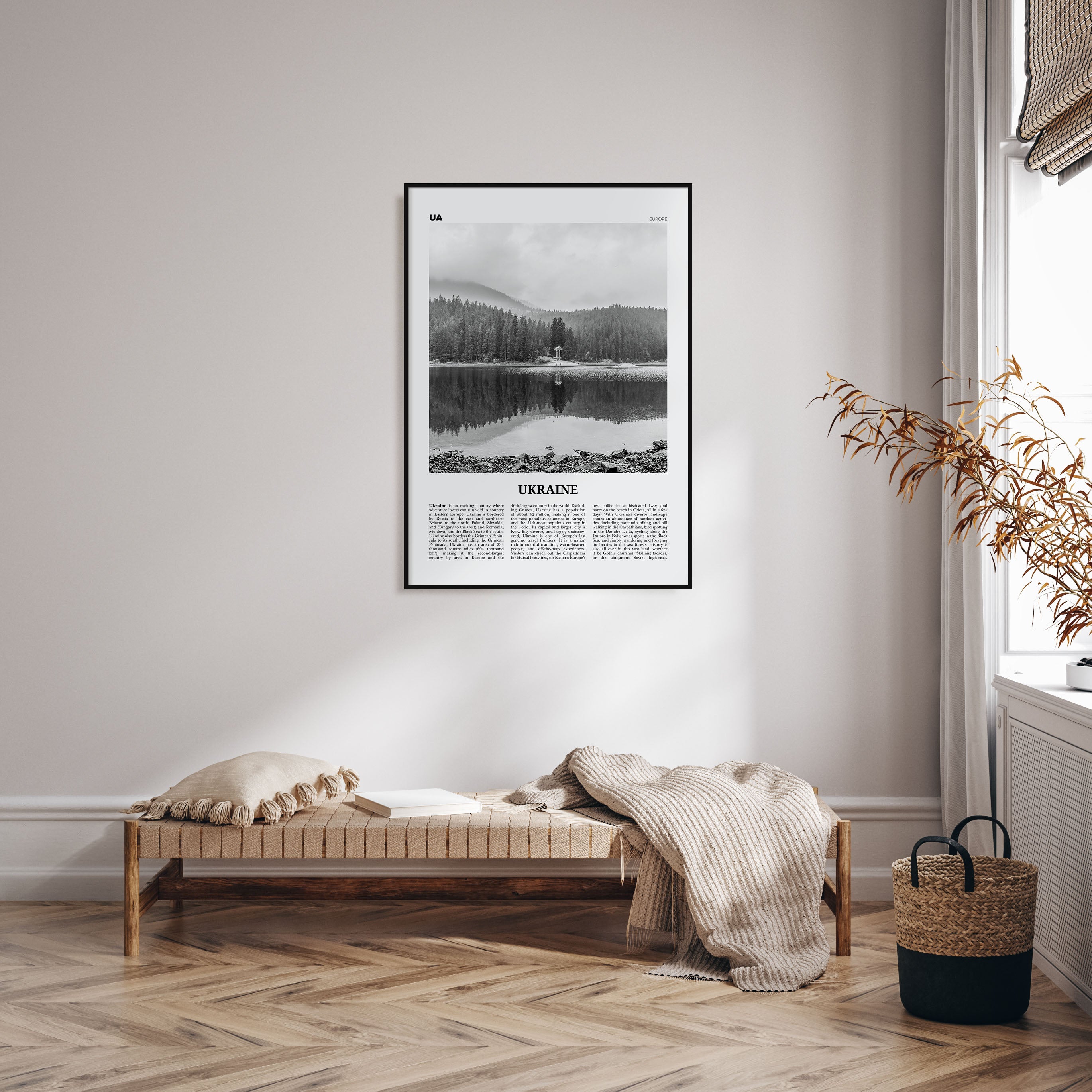 Ukraine Travel B&W No 4 Poster