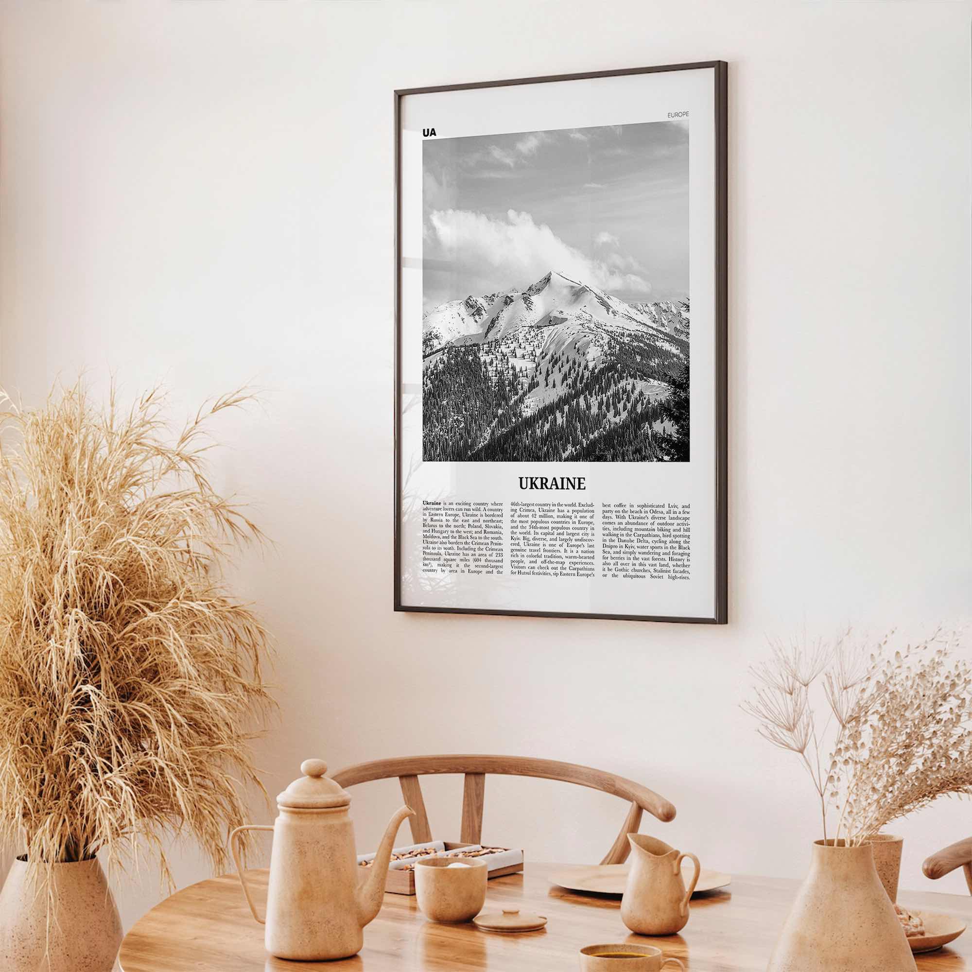 Ukraine Print Black and White No 5, Ukraine Wall Art, Ukraine Poster, Ukraine Photo, Ukraine Wall Decor, Country Print, Україн, Ukrayina