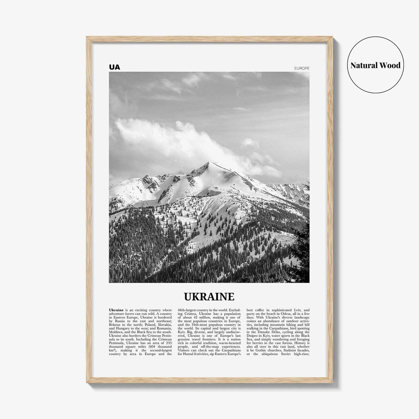 Ukraine Print Black and White No 5, Ukraine Wall Art, Ukraine Poster, Ukraine Photo, Ukraine Wall Decor, Country Print, Україн, Ukrayina