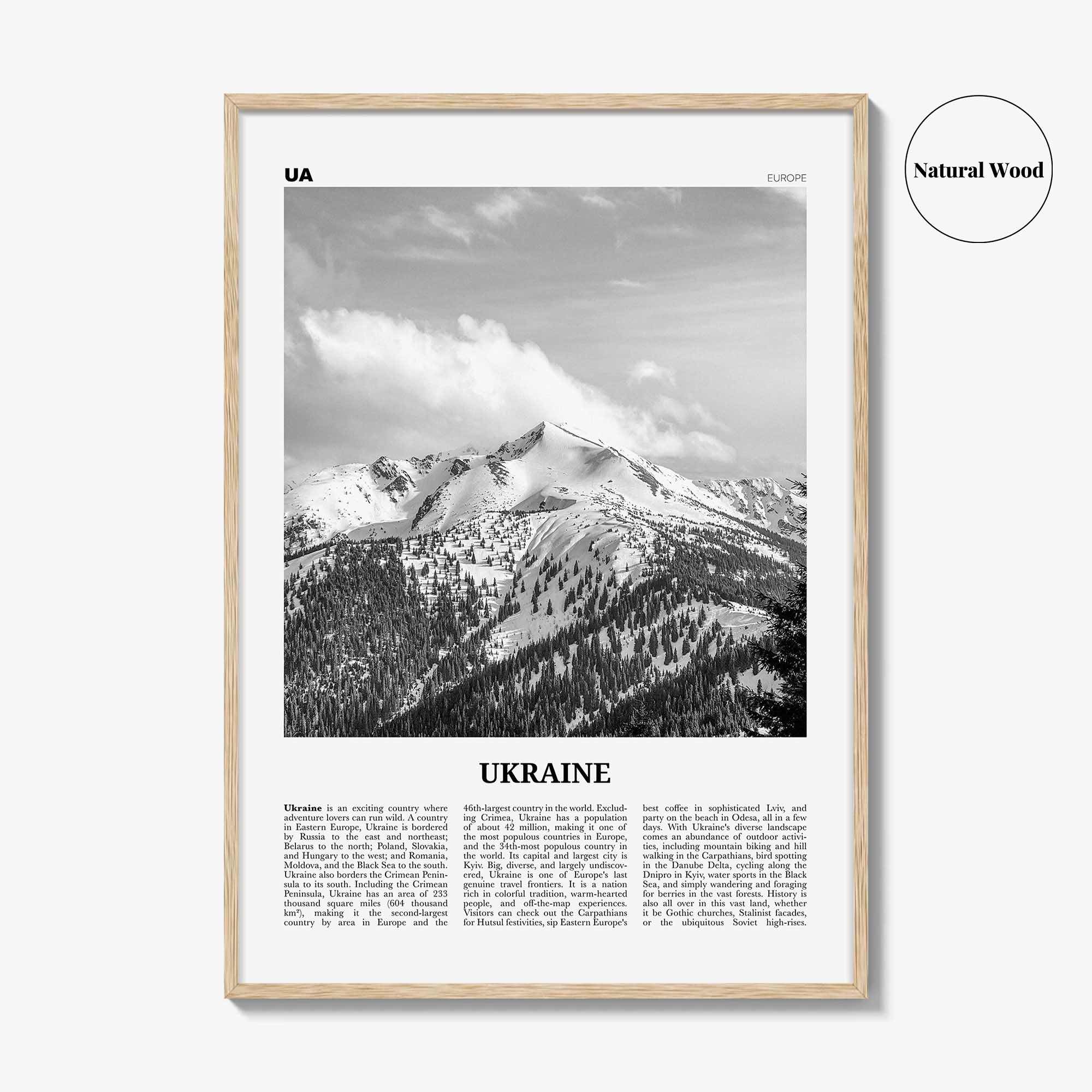 Ukraine Print Black and White No 5, Ukraine Wall Art, Ukraine Poster, Ukraine Photo, Ukraine Wall Decor, Country Print, Україн, Ukrayina