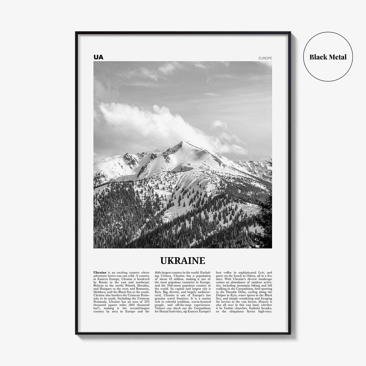 Ukraine Print Black and White No 5, Ukraine Wall Art, Ukraine Poster, Ukraine Photo, Ukraine Wall Decor, Country Print, Україн, Ukrayina