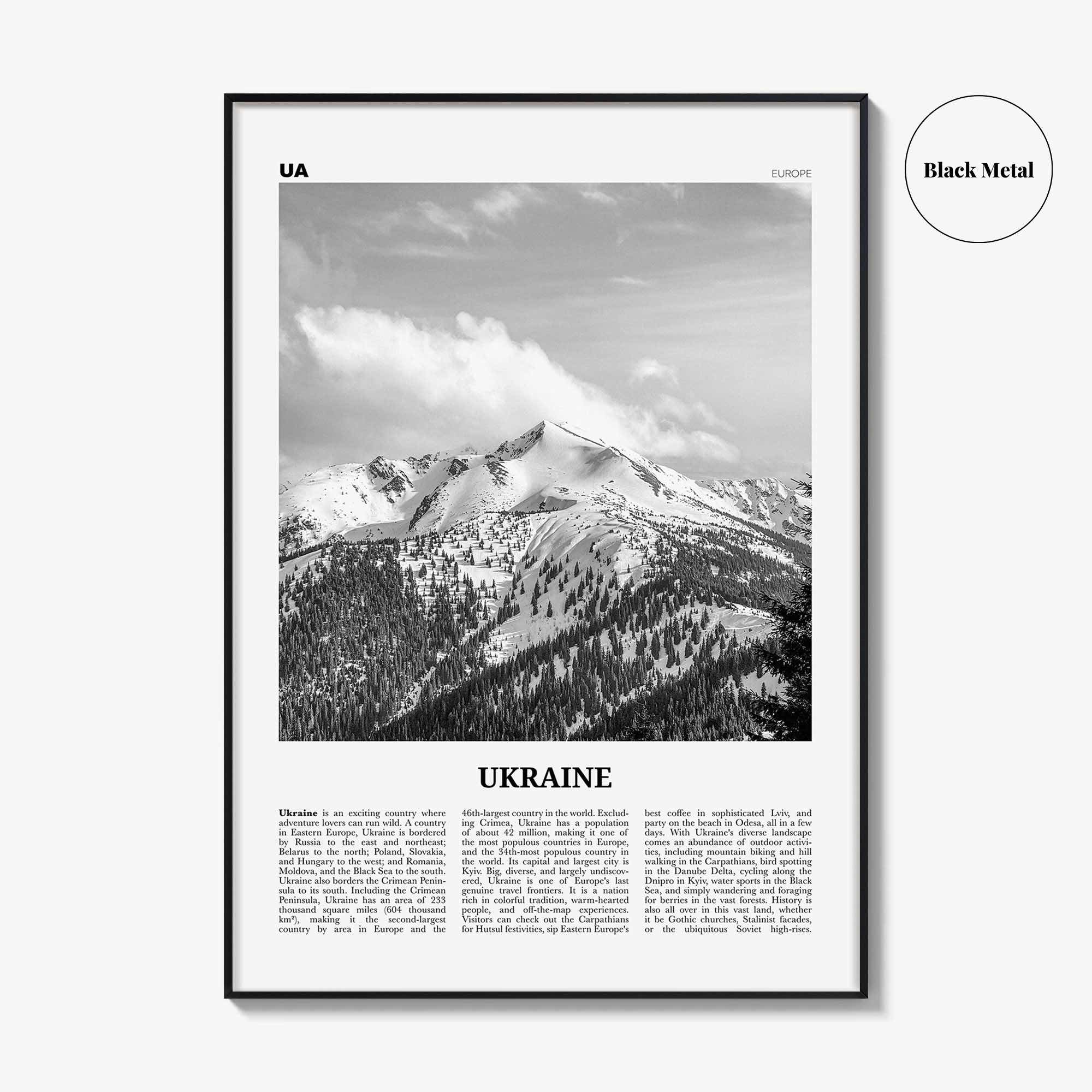 Ukraine Print Black and White No 5, Ukraine Wall Art, Ukraine Poster, Ukraine Photo, Ukraine Wall Decor, Country Print, Україн, Ukrayina