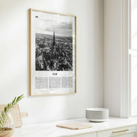 Ulm Print Black and White, Ulm Wall Art, Ulm Poster, Ulm Photo, Ulm Wall Décor, Ulm Map, Germany