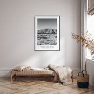 Uluru-Kata Tjuta Portrait B&W Poster