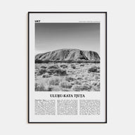 Uluru-Kata Tjuta Travel B&W Poster