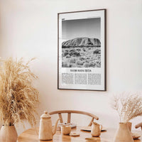 Uluru Kata Tjuta Print Black and White, Uluru Wall Art, Uluru Poster, Uluru Photo, Uluru Wall Decor, Uluru National Park Print, Australia