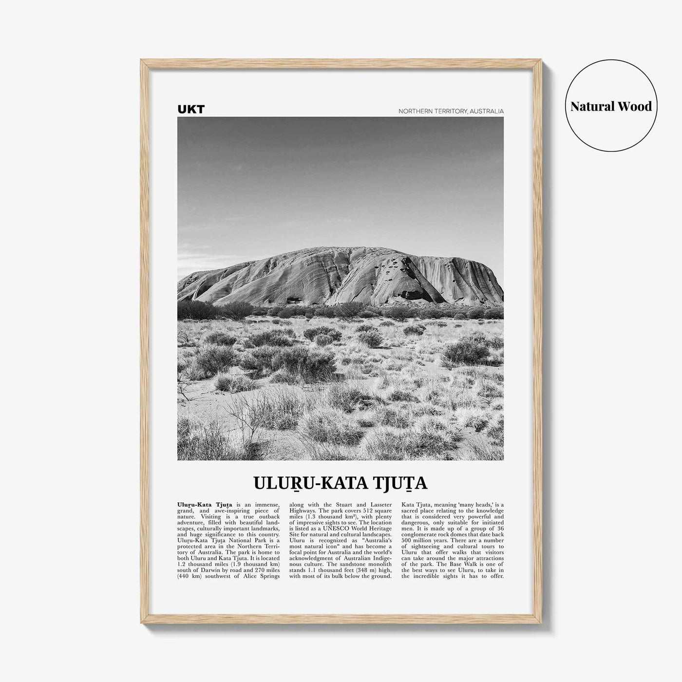 Uluru Kata Tjuta Print Black and White, Uluru Wall Art, Uluru Poster, Uluru Photo, Uluru Wall Decor, Uluru National Park Print, Australia