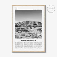 Uluru Kata Tjuta Print Black and White, Uluru Wall Art, Uluru Poster, Uluru Photo, Uluru Wall Decor, Uluru National Park Print, Australia