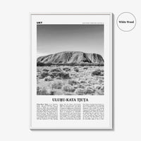 Uluru Kata Tjuta Print Black and White, Uluru Wall Art, Uluru Poster, Uluru Photo, Uluru Wall Decor, Uluru National Park Print, Australia