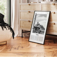 Umbria Print Black and White, Umbria Wall Art, Umbria Poster, Umbria Photo, Umbria Wall Décor, Umbria Map, Italy