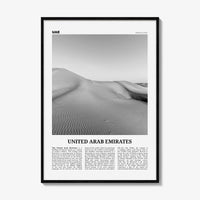 United Arab Emirates Print Black and White, United Arab Emirates Wall Art, United Arab Emirates Poster, UAE, Dubai, Abu Dhabi, Middle East