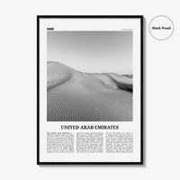 United Arab Emirates Print Black and White, United Arab Emirates Wall Art, United Arab Emirates Poster, UAE, Dubai, Abu Dhabi, Middle East