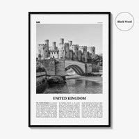United Kingdom Print Black and White No 2, United Kingdom Wall Art, United Kingdom Poster, UK, Great Britain, England, Ireland, Scotland