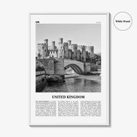 United Kingdom Print Black and White No 2, United Kingdom Wall Art, United Kingdom Poster, UK, Great Britain, England, Ireland, Scotland