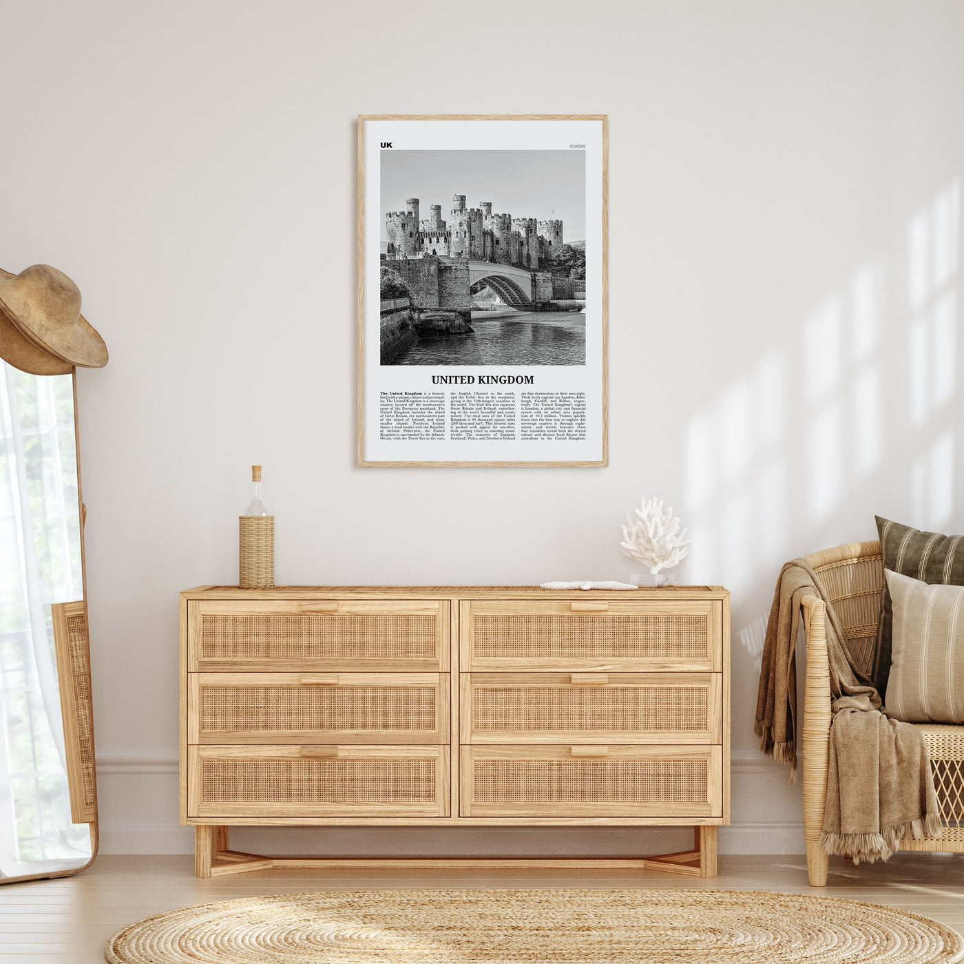 United Kingdom Travel B&W No 2 Poster