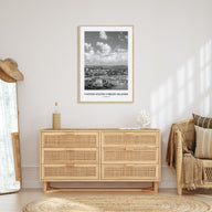 United States Virgin Islands Portrait B&W Poster