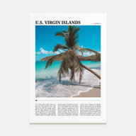 United States Virgin Islands Travel Color Poster