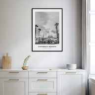 University Heights Portrait B&W Poster